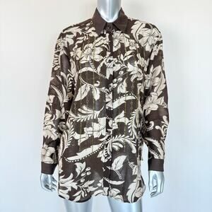 NEW!!! GALITA women cotton blend blouse size L